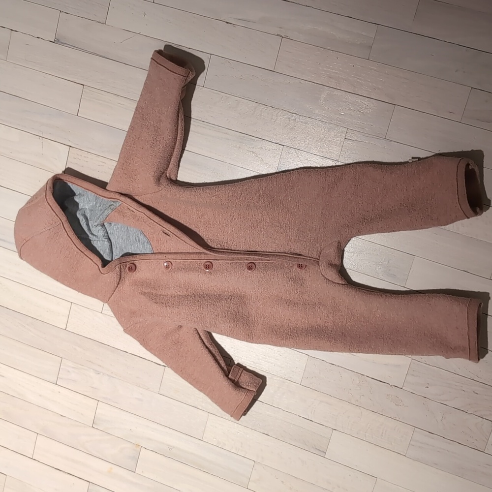 Disana pink boiled wool suit